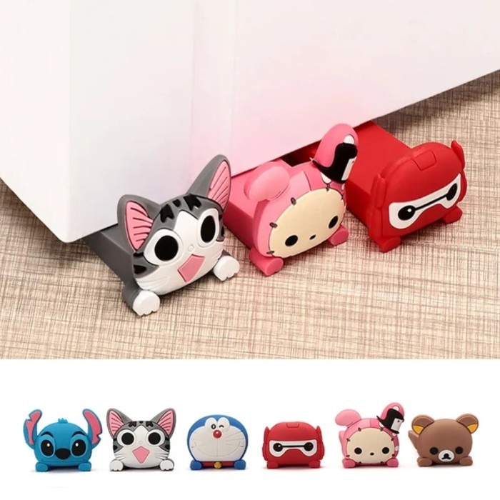 POTONGAN HARGA PENAHAN PINTU PENYANGGA PINTU ANTI BENTURAN PINTU KARTUN LUCU DORAEMON BMN3