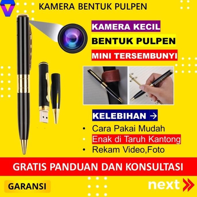 

Produk Baru!! SPY CAM CAMERA CCTV MINI KAMERA PENGINTAI KECIL CAMERA BENTUK PULPEN