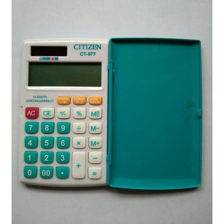 

ew-98 Kalkulator saku/kantong CT - 557 Auto Replay 12 digit Check - Correct Premium