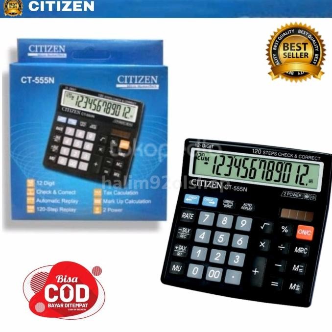 

gf-5 Kalkulator Citizen CT 555 N / ct555n Calculator Digital 12 Digit Terlaris