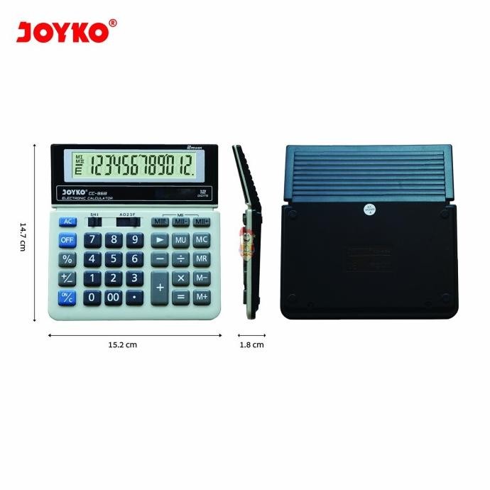 

wdr-75 Calculator Kalkulator Joyko CC-868 12 Digits Berkualitas