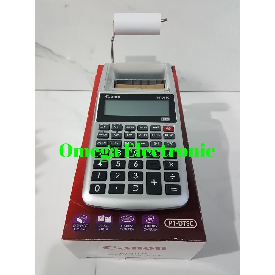 

ter-46 Canon Printing Calculator P1-DTSC - Kalkulator Kasir Printer Struk P1 Berkualitas