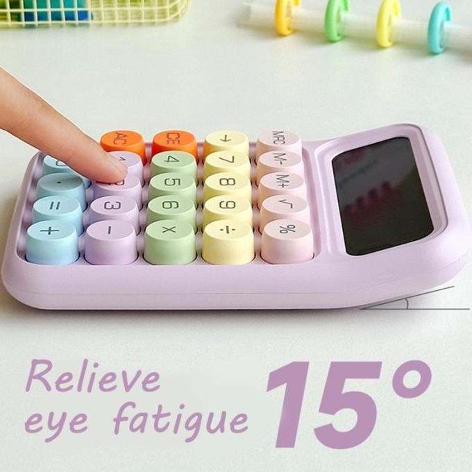 

dw-45 kalkulator korea dopamin 12 digit warna lucu tombol mekanik display be Sale