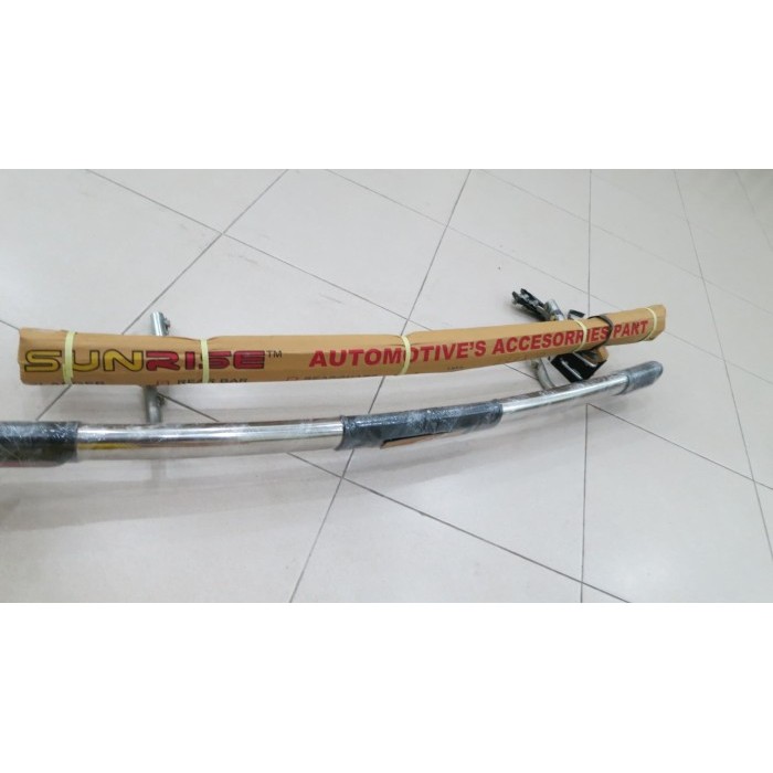 Bemper Belakang Calya / Sigra Stainless Oval Reflektor