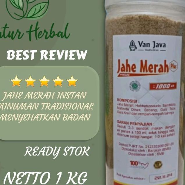 

Jahe Merah Instan Bubuk Van Java 1 Kg