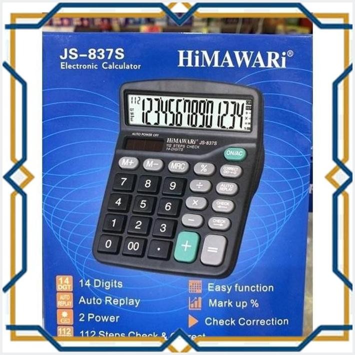 

[RJS] KALKULATOR SEDANG 14 DIGITS HIMAWARI JS 837S