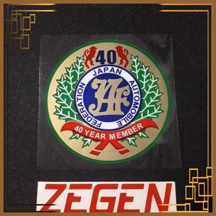 

[ZGA] STIKER STICKER JAF 40 YEAR MEMBER TEMPEL DALAM / STICK ON JAF 40 YEAR
