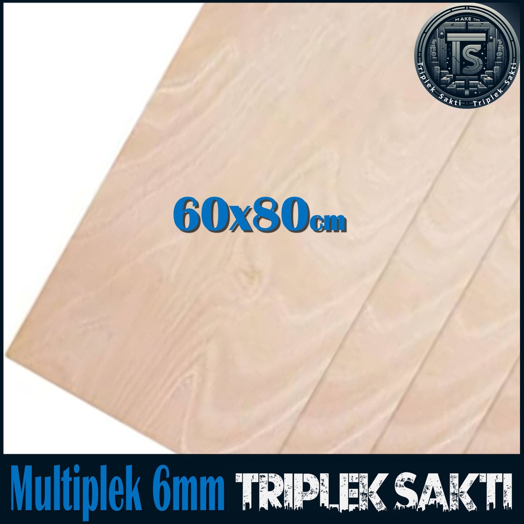 Multiplek Triplek 6mm 60x80 cm ( 6 mm | 60x80cm | 80x60cm | 80x60 | 60 x 80 cm )