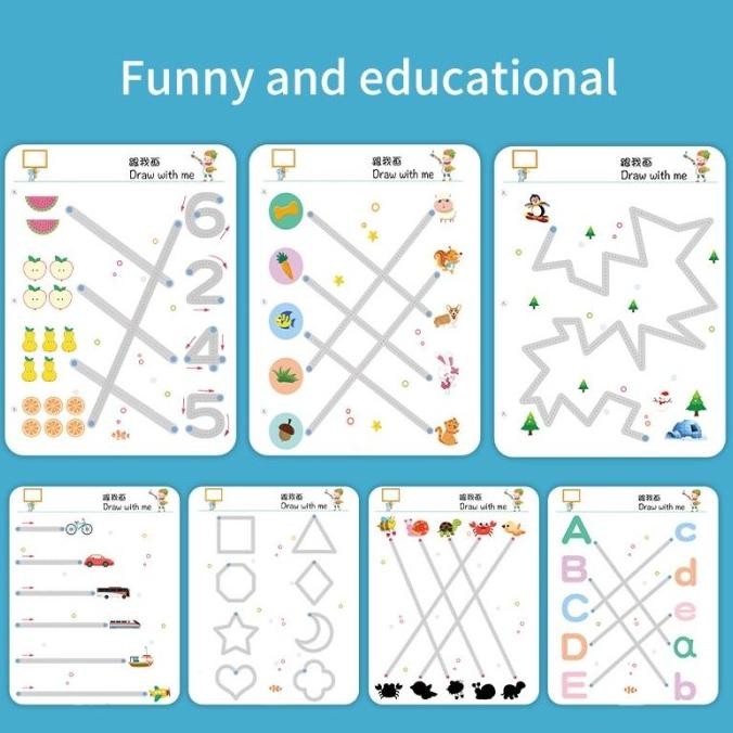 

Viral Murah Pen Training Pen Control Magic Worksheet Book Mainan Edukasi Anak Fth-