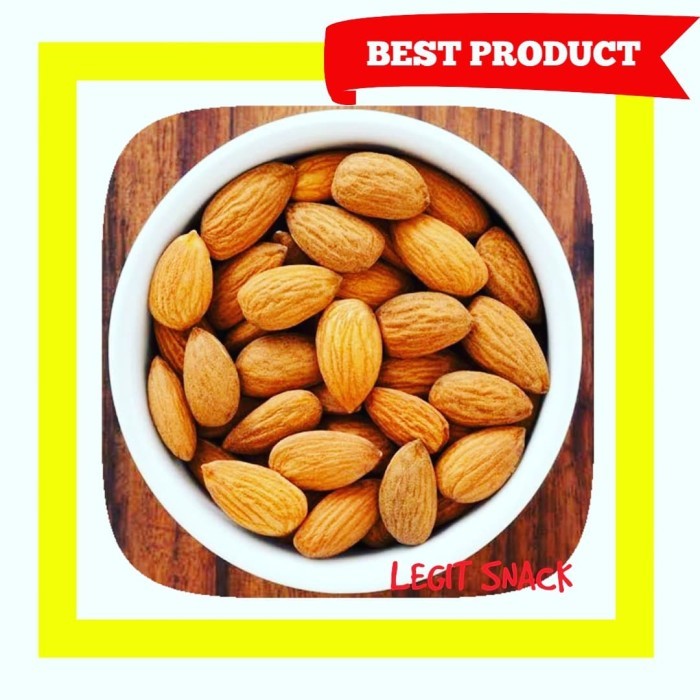 

TERBAIK KACANG ALMOND KUPAS ORIGINAL / ALMON PANGGANG MURAH 250GR