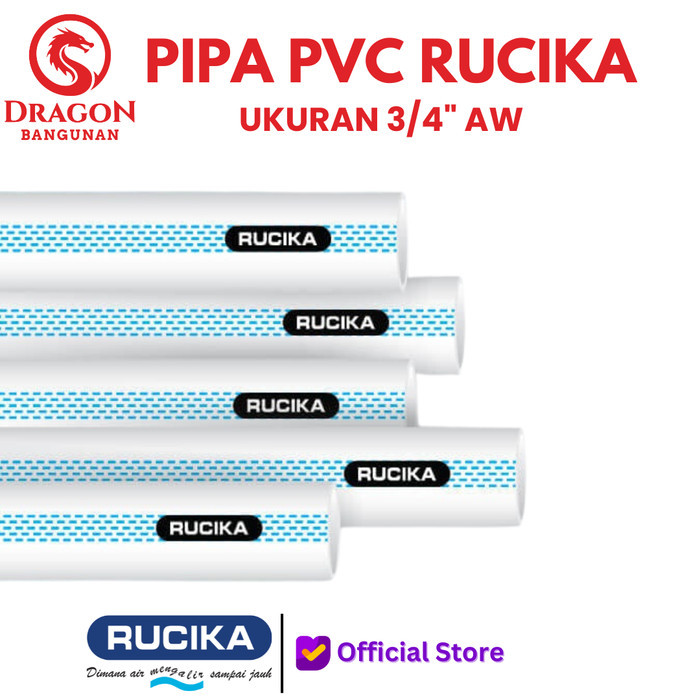 Pipa Pvc Rucika 3/4 Aw - Pipa Rucika 3/4" Ready Stock