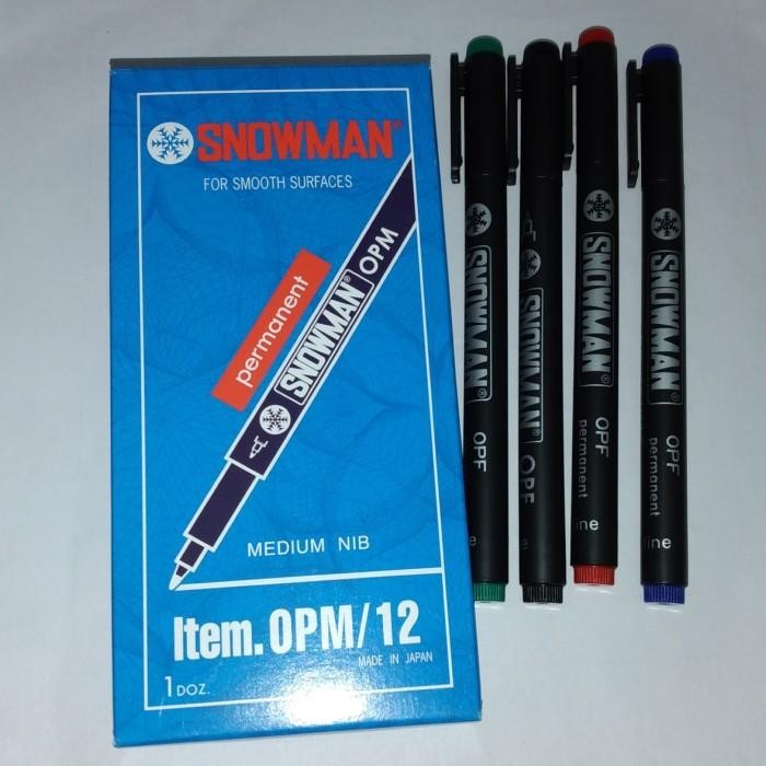 

Spidol Snowman Opm / Opf Spidol Permanent