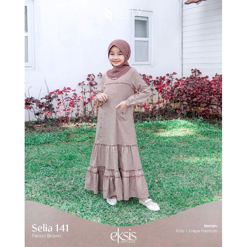GAMIS ANAK SEPLY SELIA 141 | Model Gamis Anak Trendy | Gamis Anak Terbaru 2025