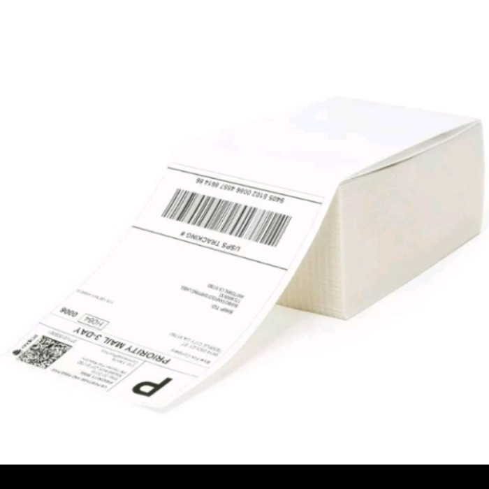 

+++++] Kertas label thermal stiker 100 x 150mm 500 pcs Resi stiker barcode A6