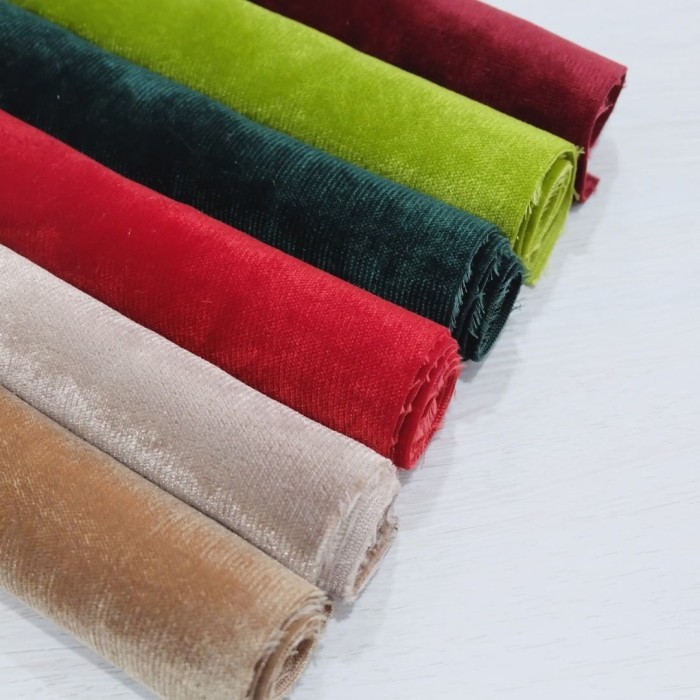 ,,,,,,,] KAIN SOFA / JOK / KURSI REGENCY SUEDE BELUDRU MENGKILAP - MOZART
