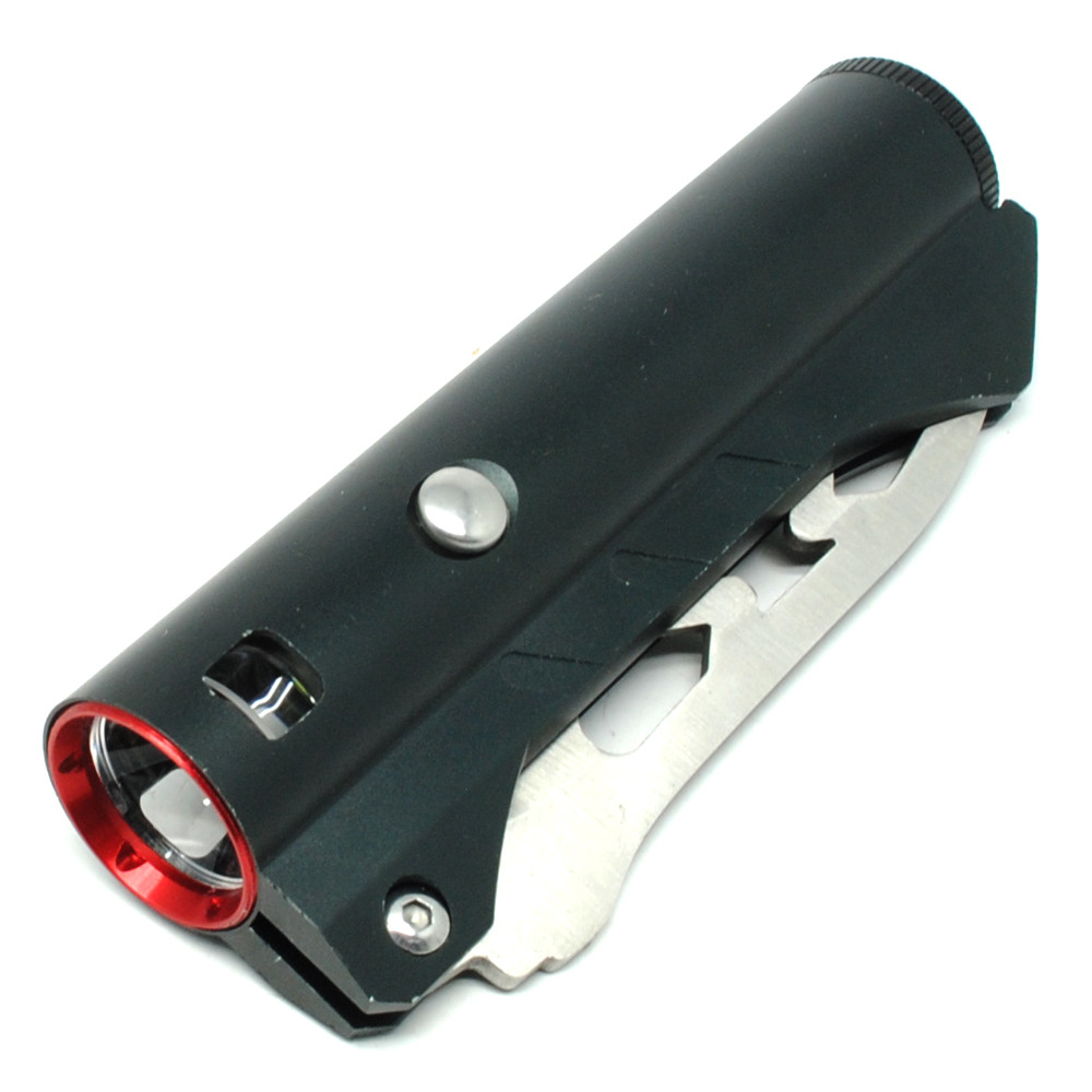 Pisau Lipat 2 in 1 Knife Survival Tool with Senter LED YF2003