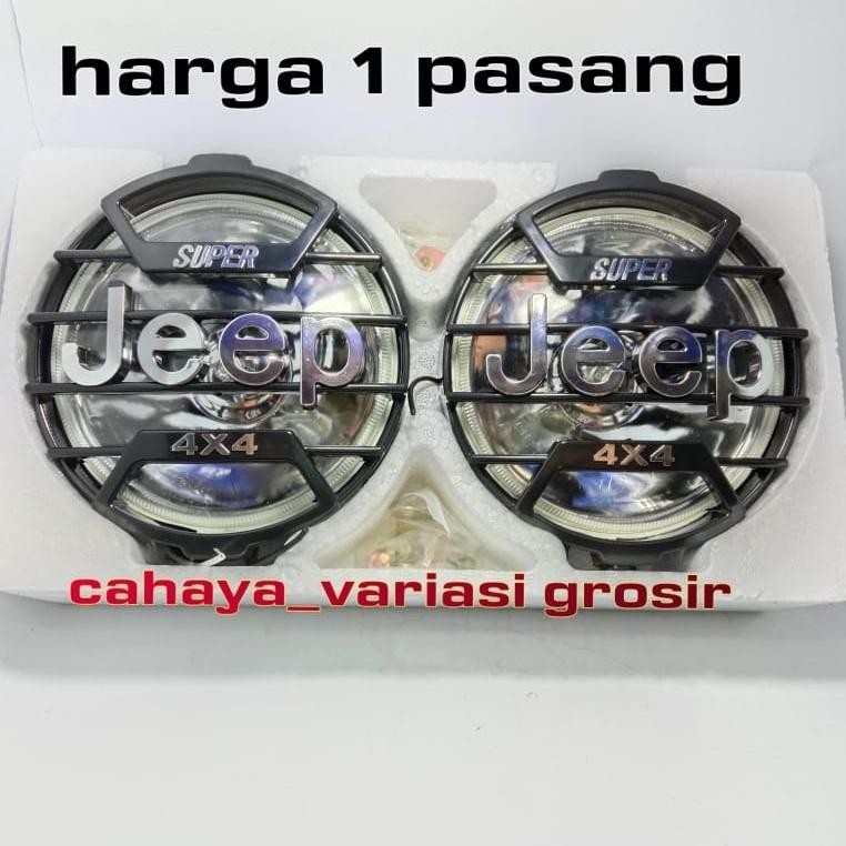 PROMO Lampu Tembak JEEP 4x4 / Lampu Sorot JEEP Halogen Sorot Tembak JEEP Motor Dan Mobil 12volt Univ