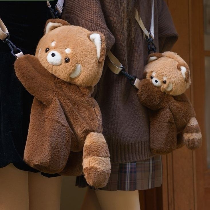 Tas Boneka Perempuan, Tas Selempang Anak Perempuan, Boneka, Tas Bahu Ganda Tunggal, Tas Mewah Lucu