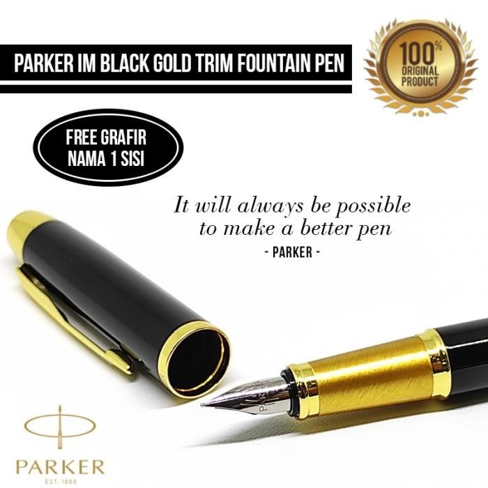 

PARKER IM BLACK GOLD TRIM FOUNTAIN PEN ORIGINAL Original