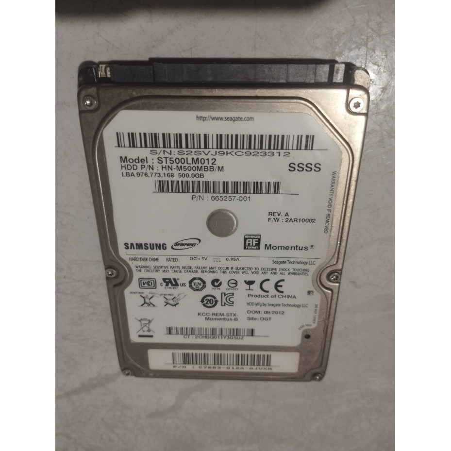 Hardisk Notebook/Laptop, Samsung, 500 GB, SATA, 2,5"-Slim-sentinel 9%