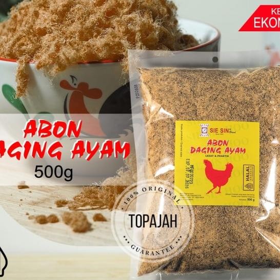 

Abon Daging Ayam/Sapi 500Gr Sie Sin Brand Halal Ekonos Untuk Bakery