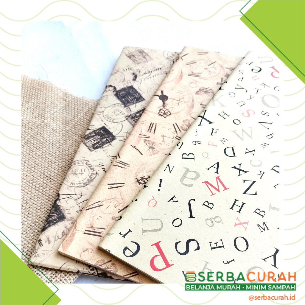 

Kertas Sampul Cokelat Motif 41x19 cm