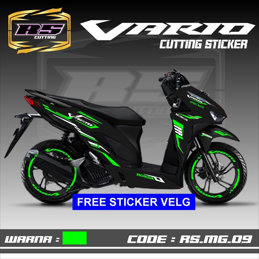 murah cutting sticker vario - aksesoris motor stiker honda vario 125 & 150 new terbaru 2019 2020