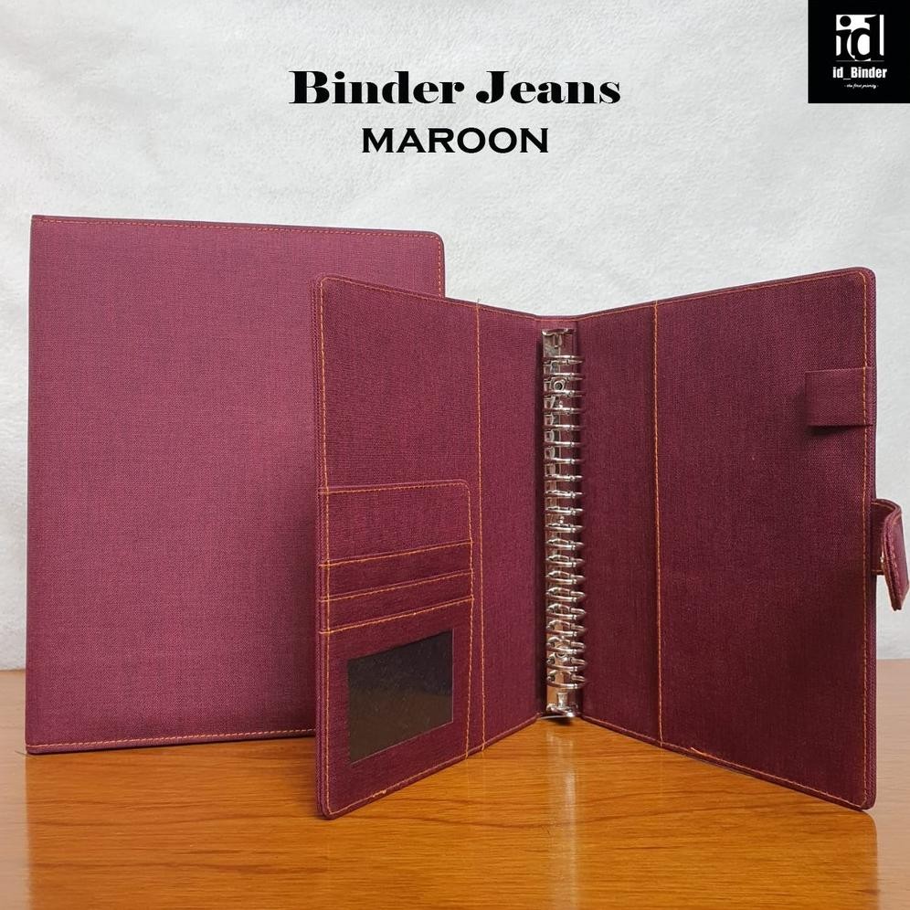 

SALE BINDER BAHAN JEANS/DENIM 9 WARNA PILIHAN A5 DAN B5 na-72