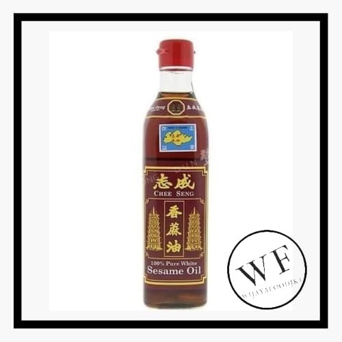 

Chee Seng Sesame Oil / Minyak Wijen Putih Pagoda/ Pagoda Kecil 375Ml