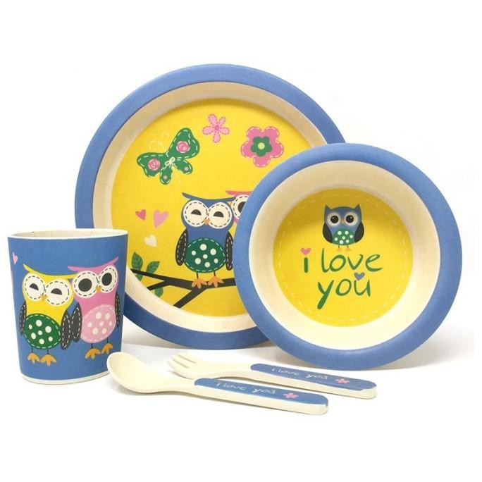 Set Alat Makan 5 in 1/ Piring Makan Anak Balita Peralatan Makan - 006 h56j