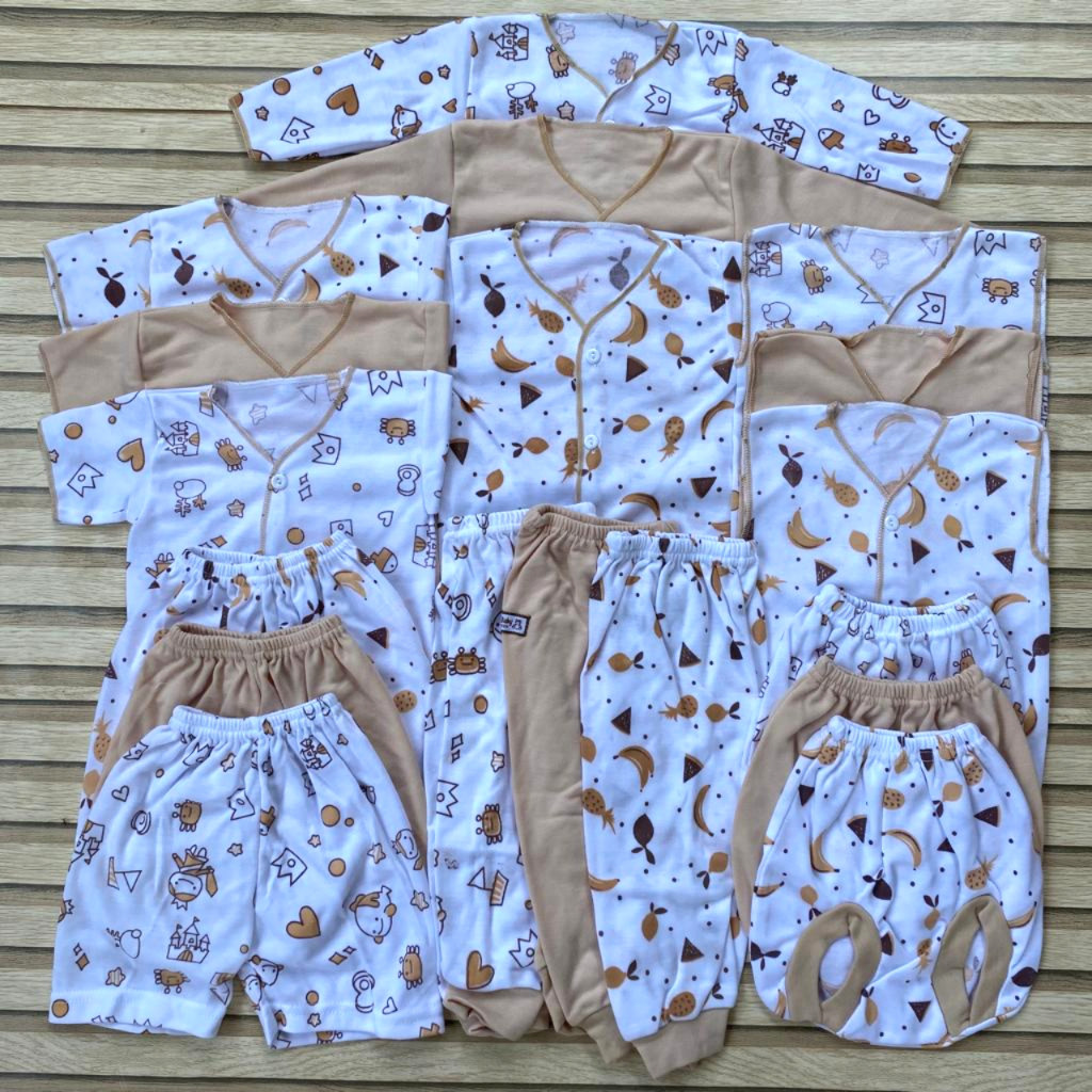 18 Pcs Baju Bayi Baru Lahir Celana Bayi Newborn Laki Laki Perempuan Pakaian Bayi Kado Lahiran Gift