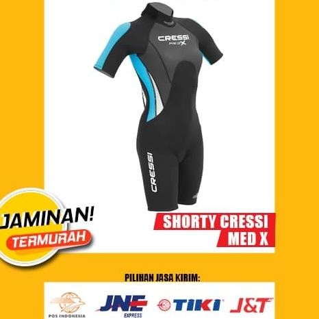 Cressi Wetsuit/Baju Selam Shorty Cressi Med-X Scuba Diving For Her