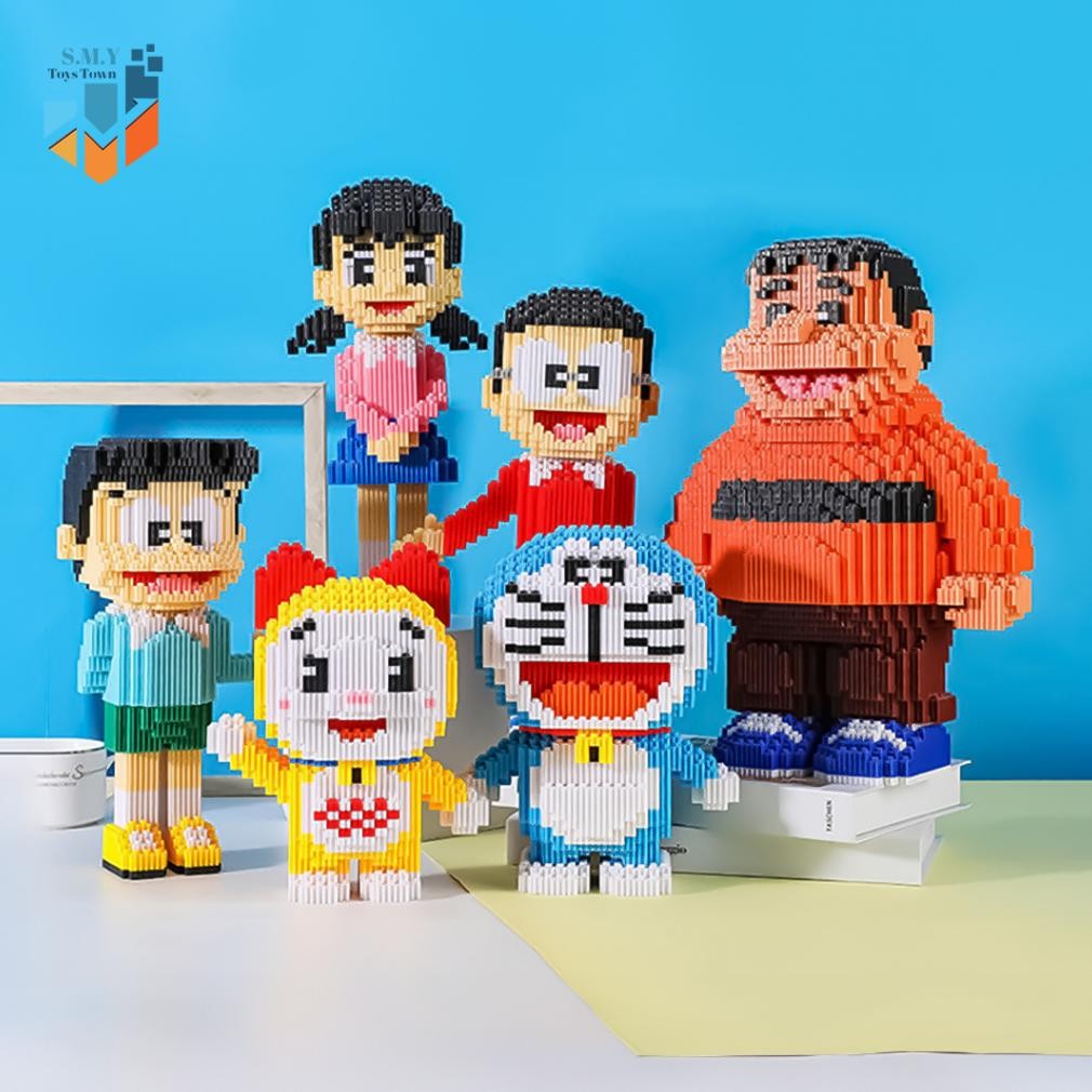 [ NEW ] SMY Toystown Nano Blocks Doraemon Medium Series 3D Model, Mainan Blok Susun, Blok Konstruksi