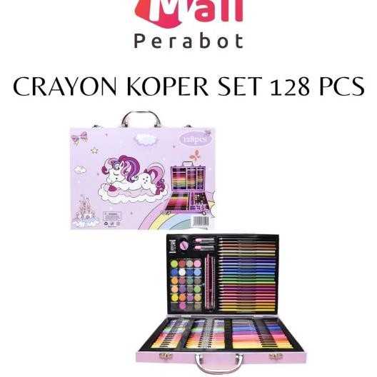 

Crayon Anak Set Isi 150 208 Pcs Sil Warna Alat Lukis Set Krayon