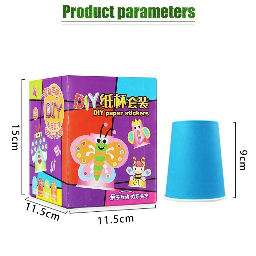

Seni & Kerajinan Mainan DIY Paper Cup Stickers / Mainan Stiker Cangkir Kertas DIY / Craft Menghias Gelas Box Set