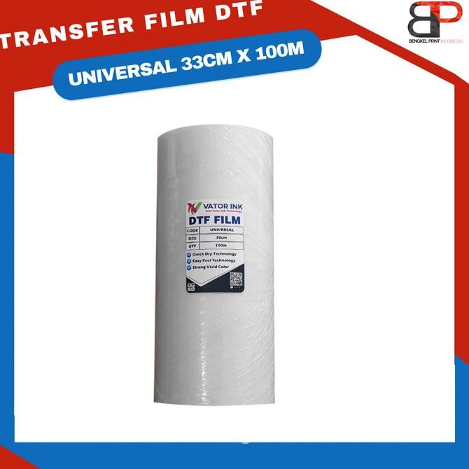 

NEW Pet Film Vator DTF Universal 33cm x 100m | Roll | Cetak DTF