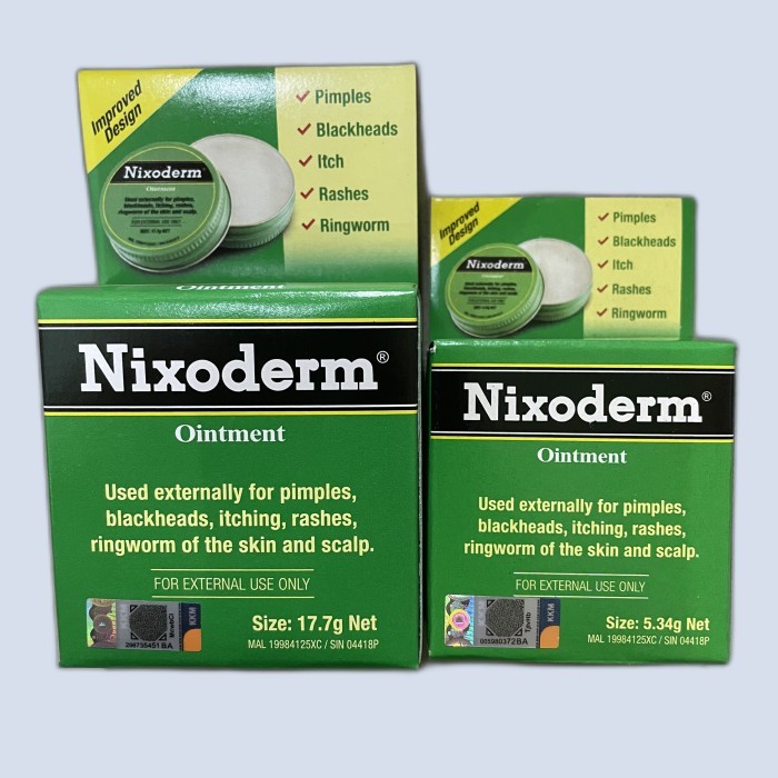 Nixoderm Ointment Original Salep Nixoderm Salep Krim Kulit Gatal Jerawat Bintik Hitam Panu Eksim