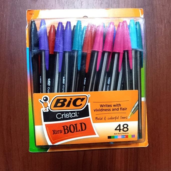 

HARGA DISC - Pulpen BIC Xtra Bold Assorted Colors 1.6 mm (Pack of 48)