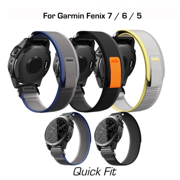 Ready Strap Kanvas Nylon for Garmin Fenix 7 / 6 / 5 - Tali jam Quick Fit