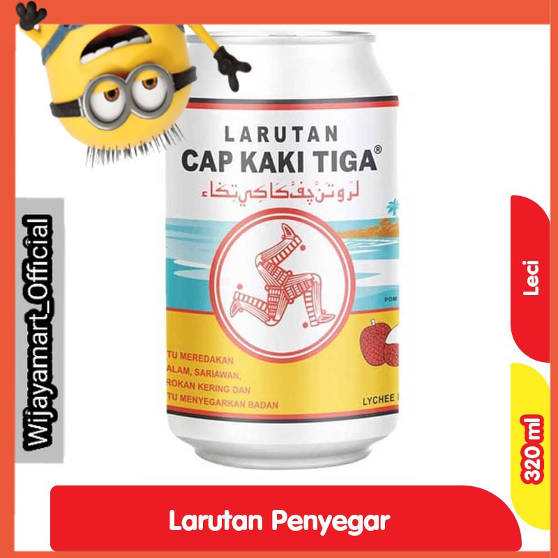 

Cap Kaki Tiga Larutan Penyegar Leci Kaleng 320 ml