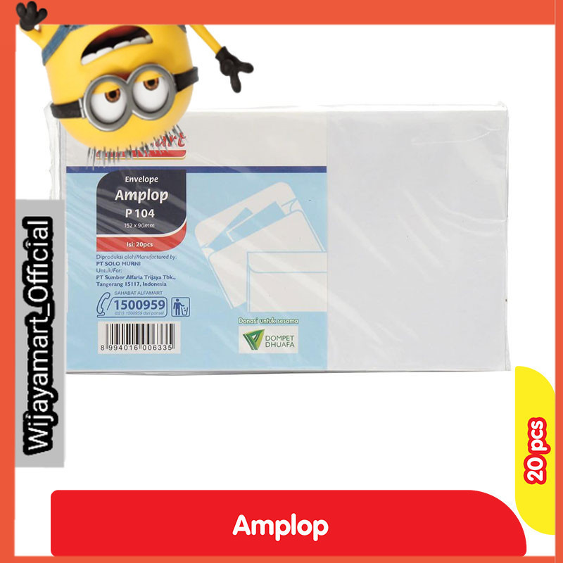 

Alfamart Amplop P 104 20 pcs