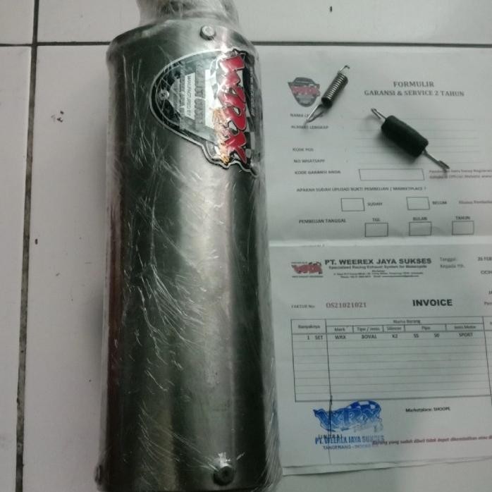 Bekas Knalpot Wrx 3Oval K150