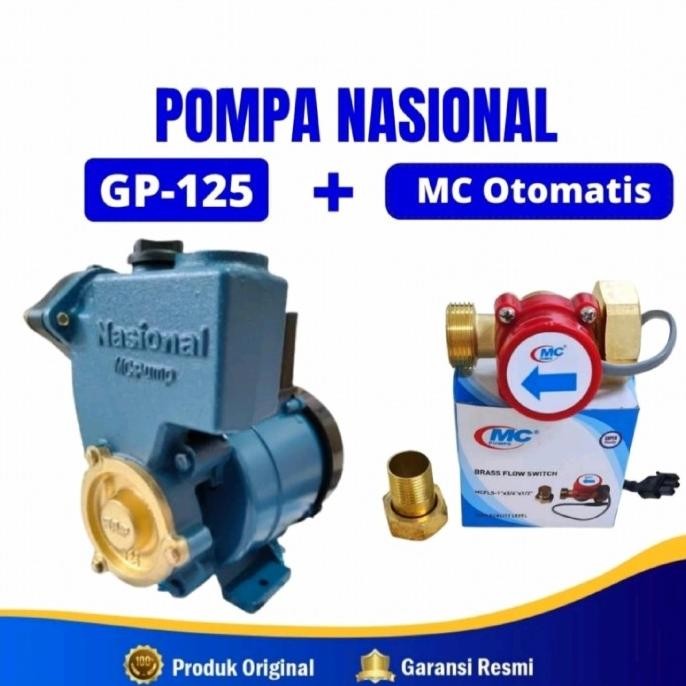 Pompa air NASIONAL pendorong 125watt boster Pump