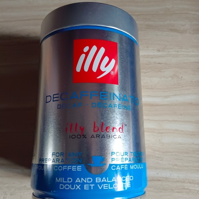 

Illy Coffee Decaffeinato 100% Arabica Ground Cofe 250Gr