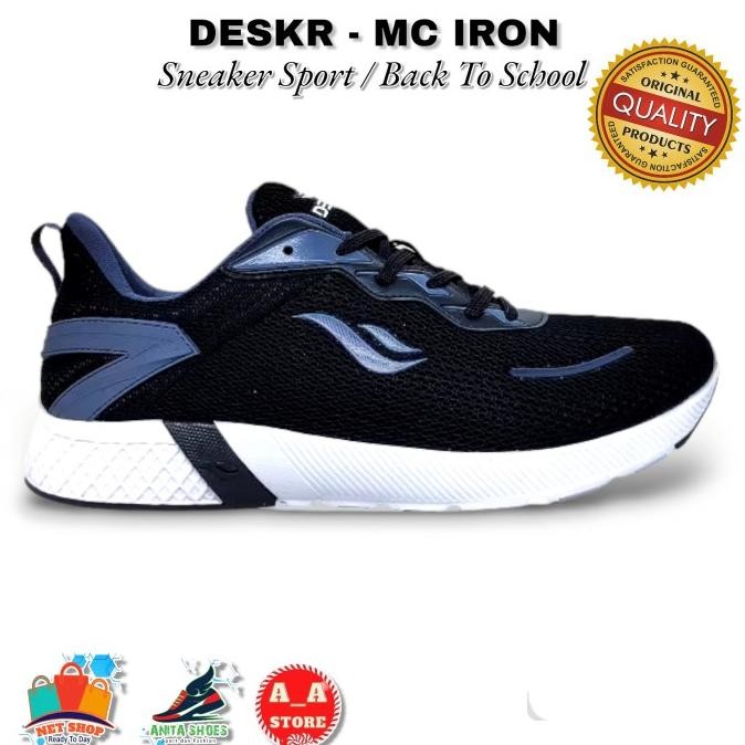 Desle Mc Iron Sepatu Sekolah Sneaker Sport Pria Wanita Cindyaulia572