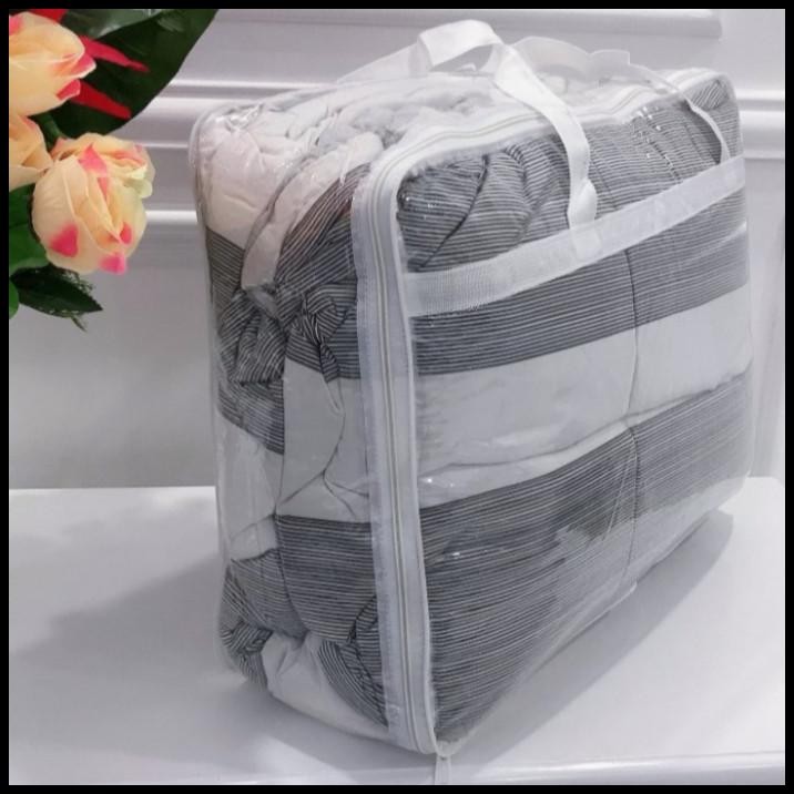 Tas Kantong Bedcover Plastik Mika Bening