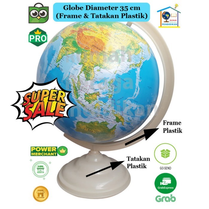 

Terlaris GLOBE (BOLA DUNIA) 35 CM (KHUSUS PENGIRIMAN DENGAN GOJEK/GRAB INSTANT) SALE