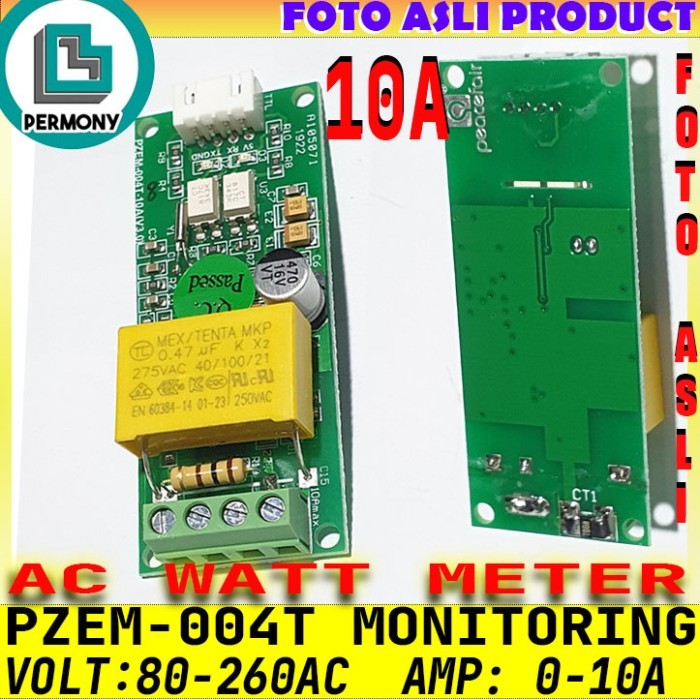 Pzem-004T 10A Meter Sensor Arus Tegangan Ac Voltage Current Monitoring Pzem004T