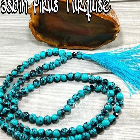 Tasbih Natural Batu Alam Pirus Turquoise