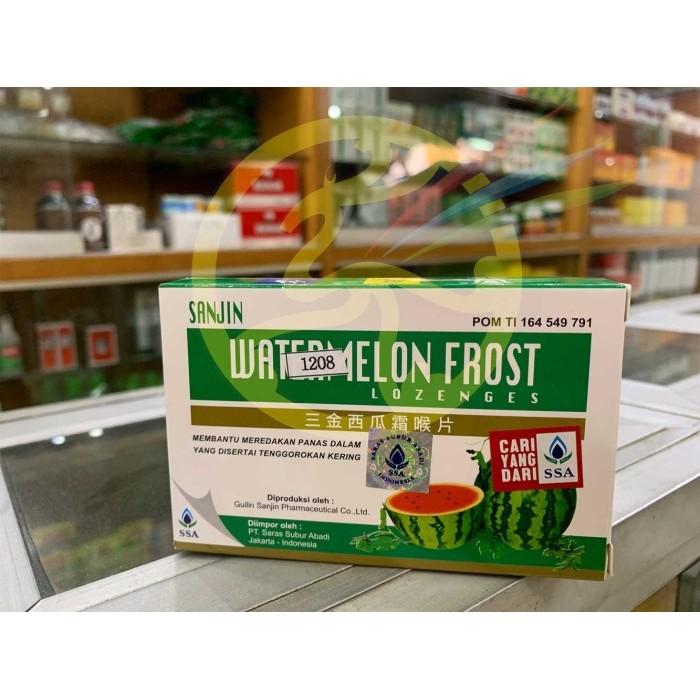 ~~~] Sanjin Watermelon Frost Lozenges San Jin Xi Gua Shuang Hou Pian